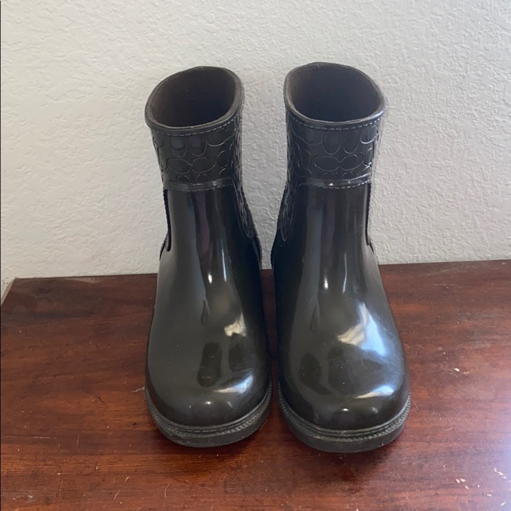 Coach rain boots
